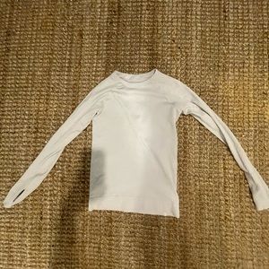 Lululemon size 6 knit white long sleeve